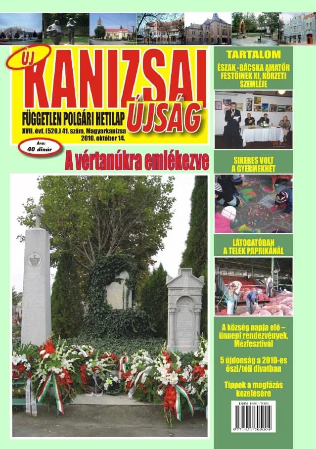Új Kanizsai Újság, 17. évf. 2010. október 14. 41. sz.