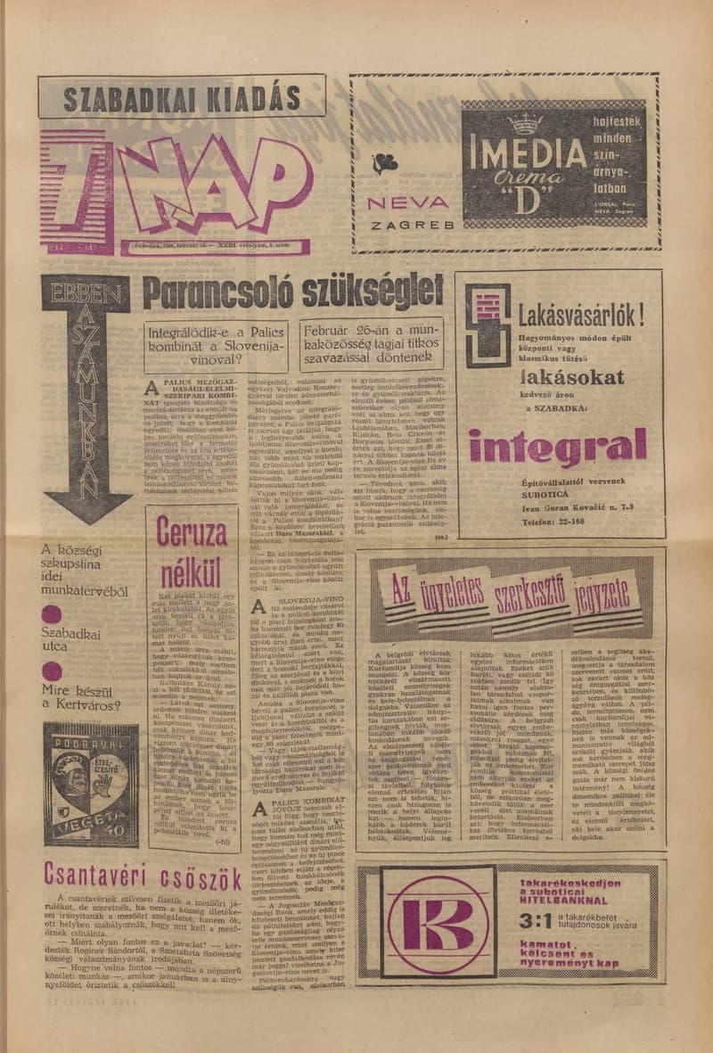 7 Nap, 23. évf. 1968. február 16. 8. sz. 1–16. oldal