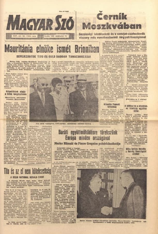 Magyar Szó, 25. évf. 1968. szeptember 11. 251. sz. 1–14. oldal