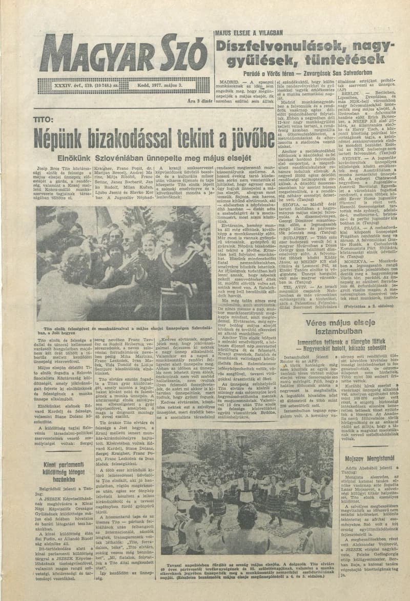 Magyar Szó, 34. évf. 1977. május 3. 119. sz.