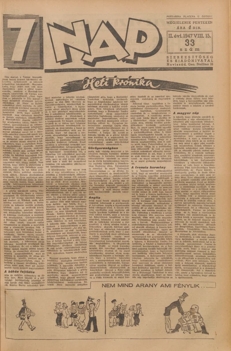 7 Nap, 2. évf. 1947. augusztus 15. 33. sz. 1–10. oldal