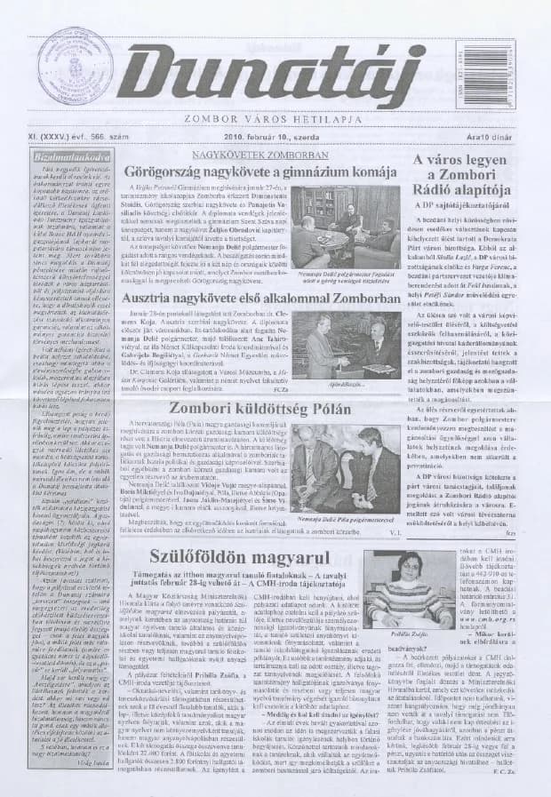 Dunatáj, 12. évf. 2010. február 10. 566. sz.