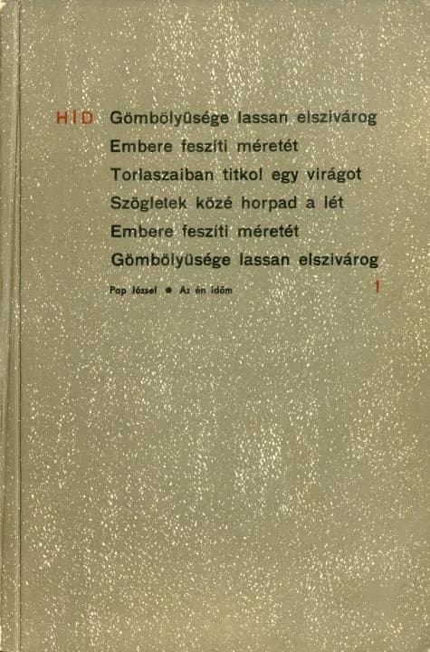 Híd, 29. évf. 1965. január. 1. sz. 1–160. oldal