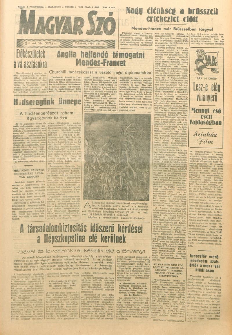 Magyar Szó, 11. évf. 1954. augusztus 19. 224. sz. 1–8. oldal