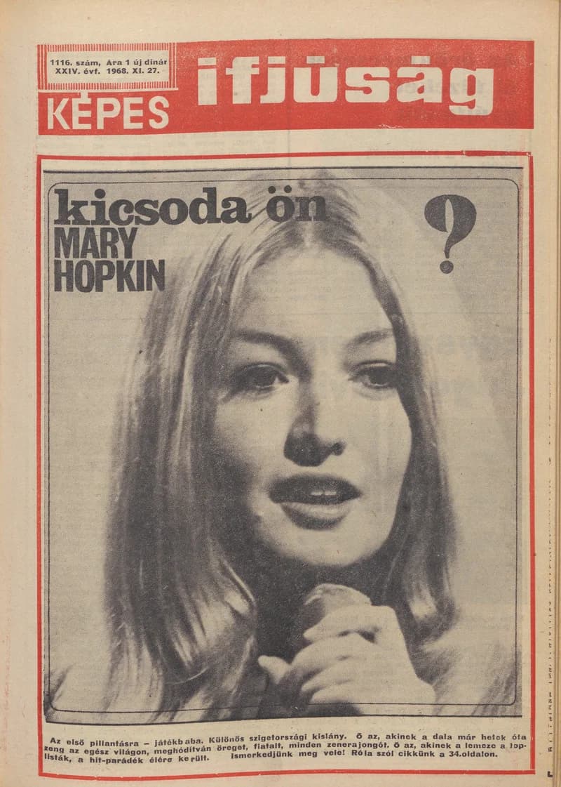 Képes Ifjúság, 24. évf. 1968. november 27. 1116. sz. 1–40. oldal