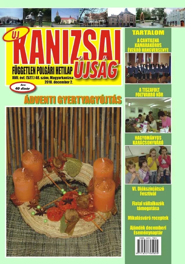 Új Kanizsai Újság, 17. évf. 2010. december 2. 48. sz.