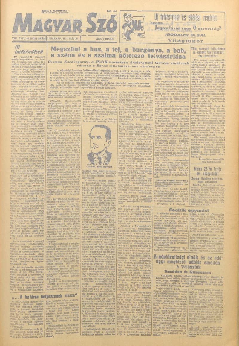 Magyar Szó, 8. évf. 1951. május 6. 106. sz. 1–4. oldal