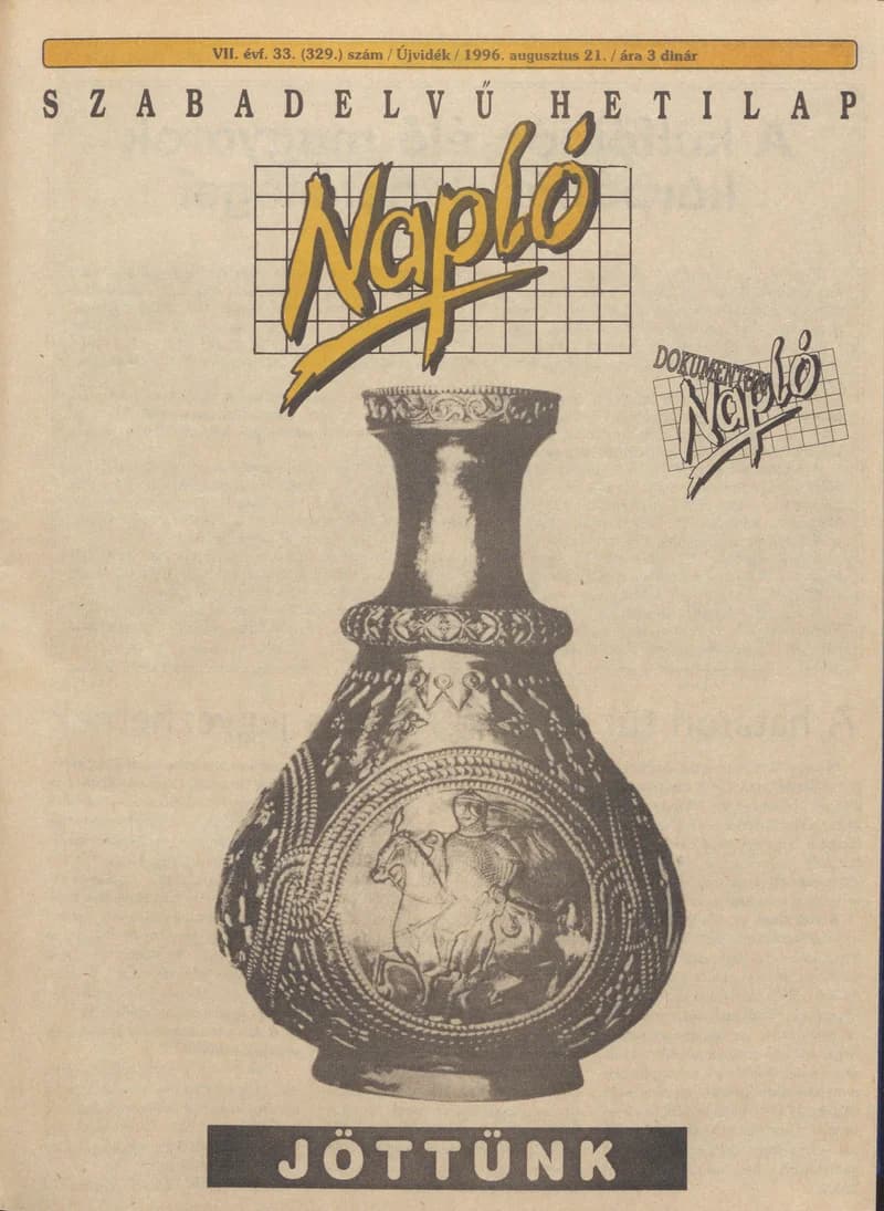 Napló - Szabadelvű hetilap, 7. évf. 1996. augusztus 21. 329. sz.