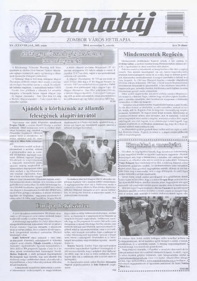 Dunatáj, 16. évf. 2014. november 5. 805. sz.
