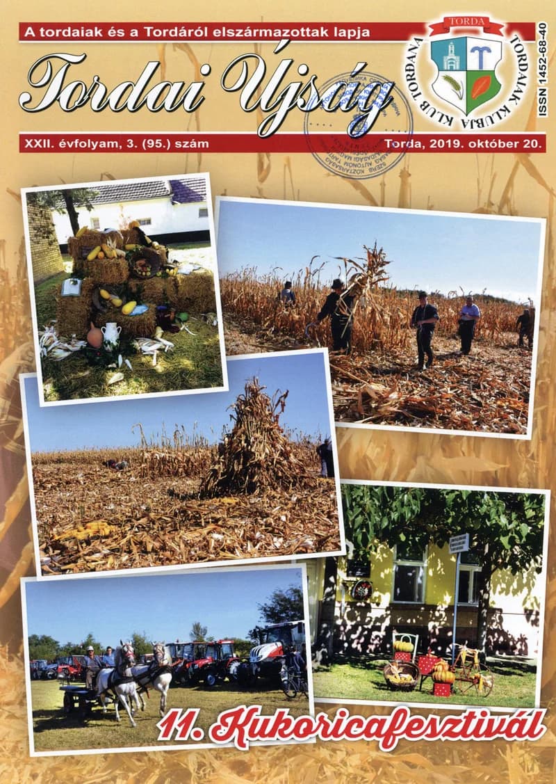Tordai Újság, 22. évf. 2019. október 20. 3. sz. 1–20. oldal