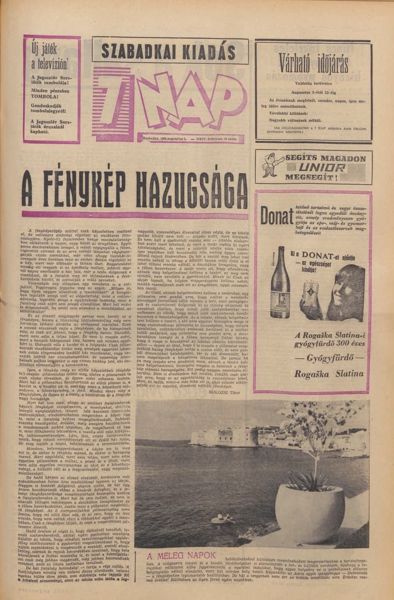 7 Nap, 24. évf. 1969. augusztus 1. 31. sz. 1–16. oldal