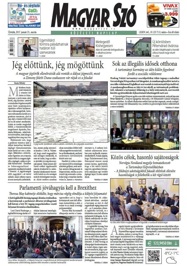 Magyar Szó, 74. évf. 2017. január 25. 19. sz. 1–16. oldal