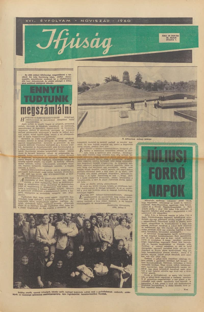 Ifjúság, 16. évf. 1960. július 7. 28. sz.