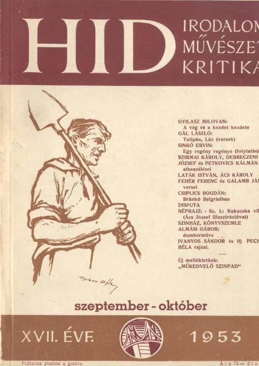 Híd, 17. évf. 1953. szeptember – október. 9–10. sz. 557–672. oldal