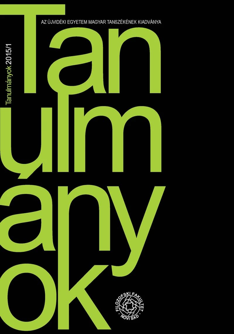 Tanulmányok, 45. évf. 2015. 1. sz. 1–190. oldal