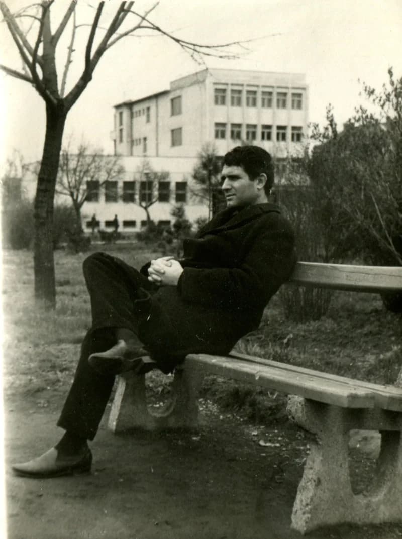 Benes József a zentai parkban