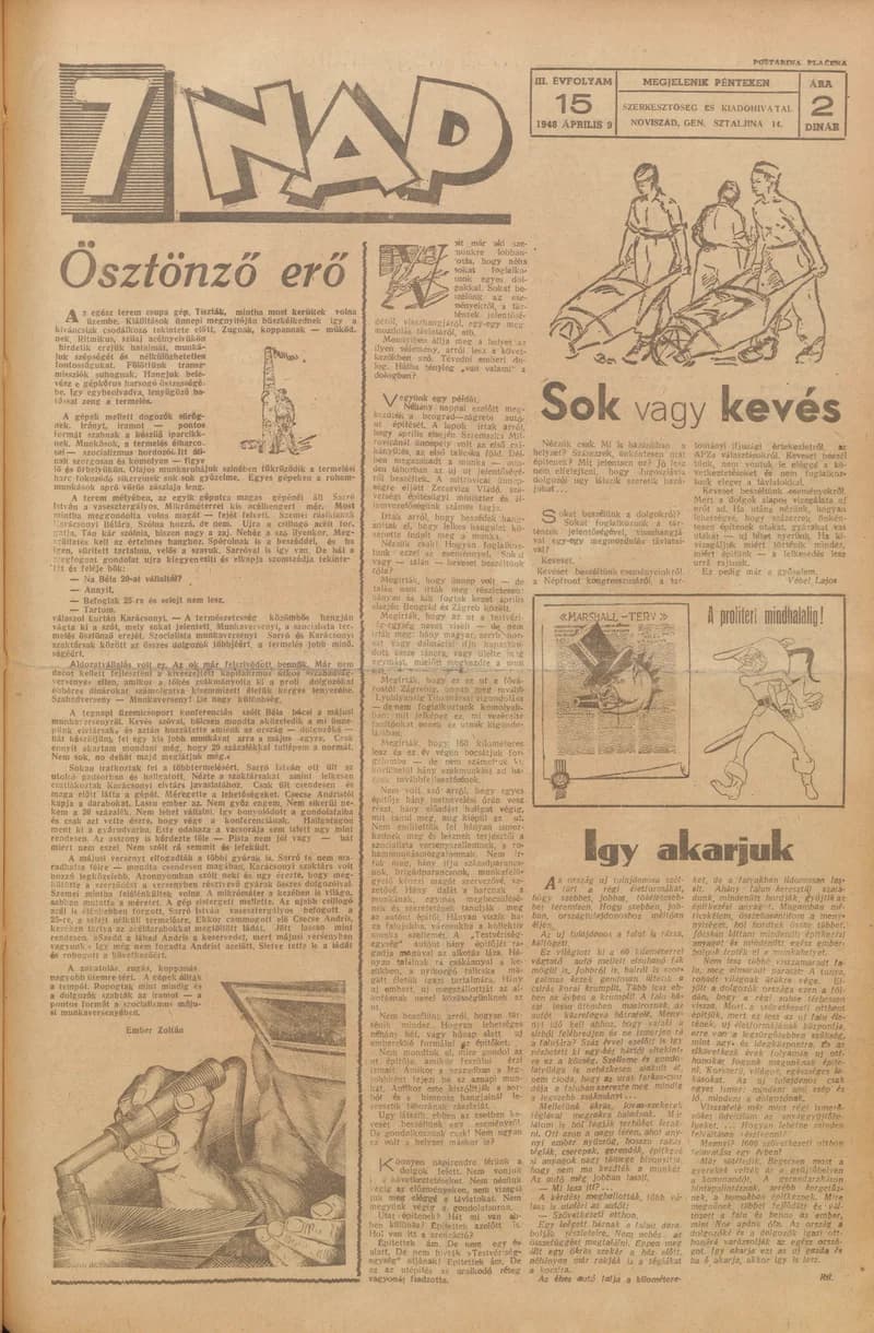 7 Nap, 3. évf. 1948. április 9. 15. sz. 1–4. oldal