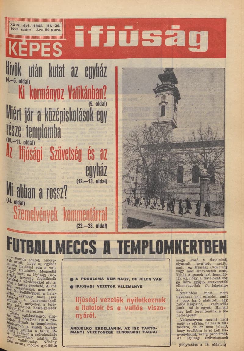 Képes Ifjúság, 24. évf. 1968. március 30. 1095. sz. 1–32. oldal