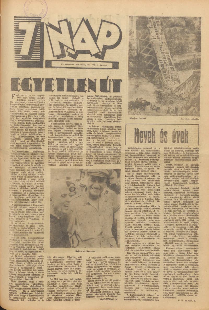 7 Nap, 11. évf. 1956. július 8. 28. sz.