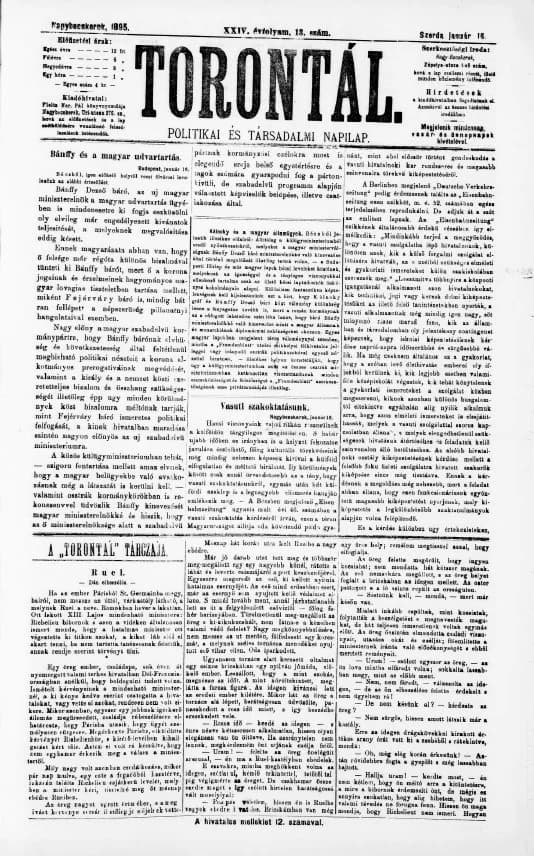 Torontál, 24. évf. 1895. január 16. 13. sz.