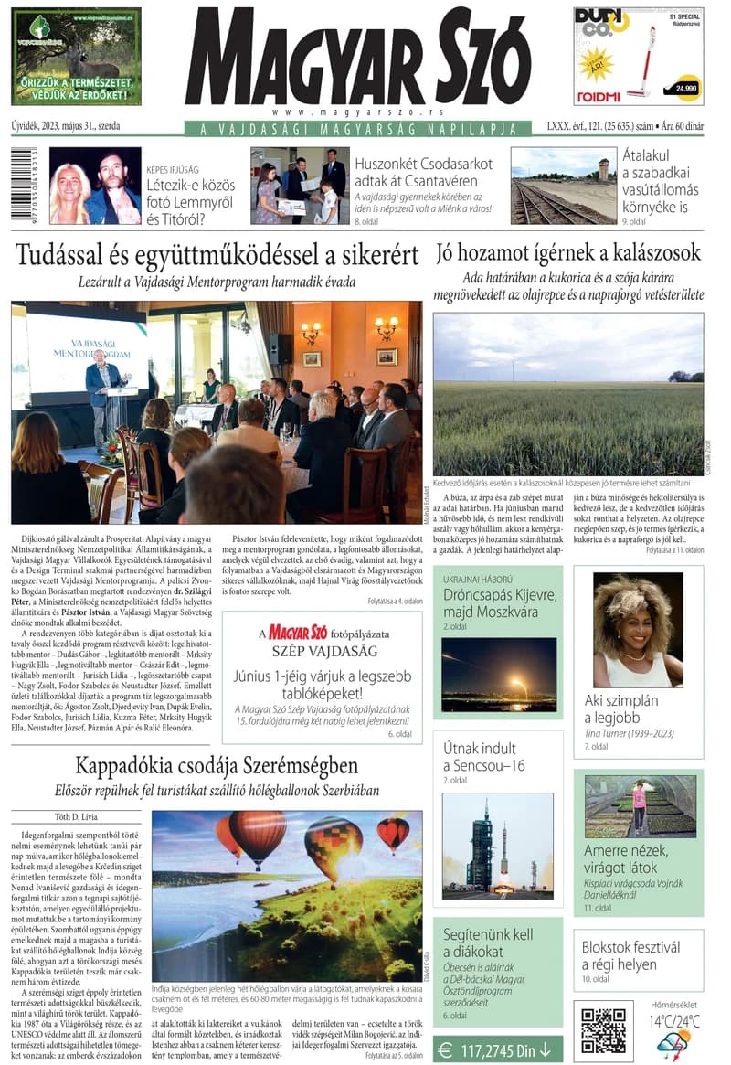 Magyar Szó, 80. évf. 2023. május 31. 121. sz. 1–16. oldal