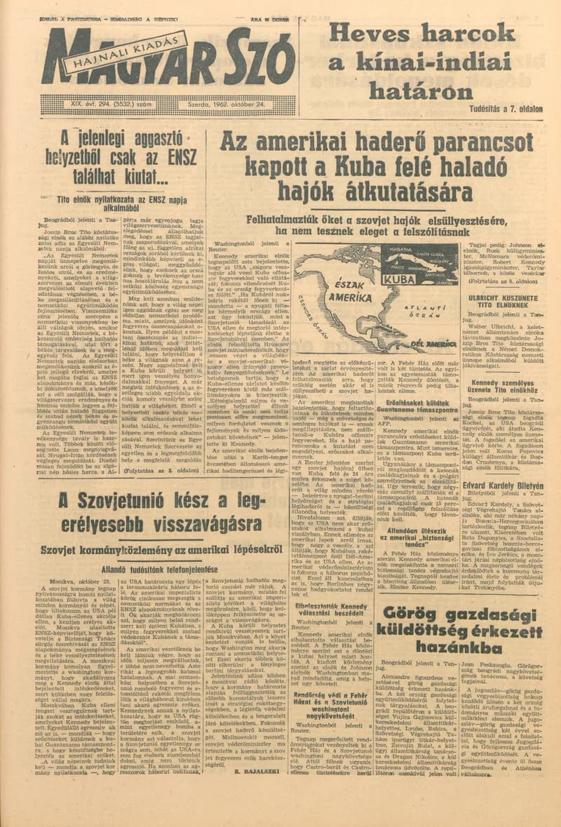 Magyar Szó, 19. évf. 1962. október 24. 294. sz. 1–14. oldal