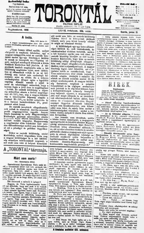 Torontál, 27. évf. 1898. június 15. 134. sz.