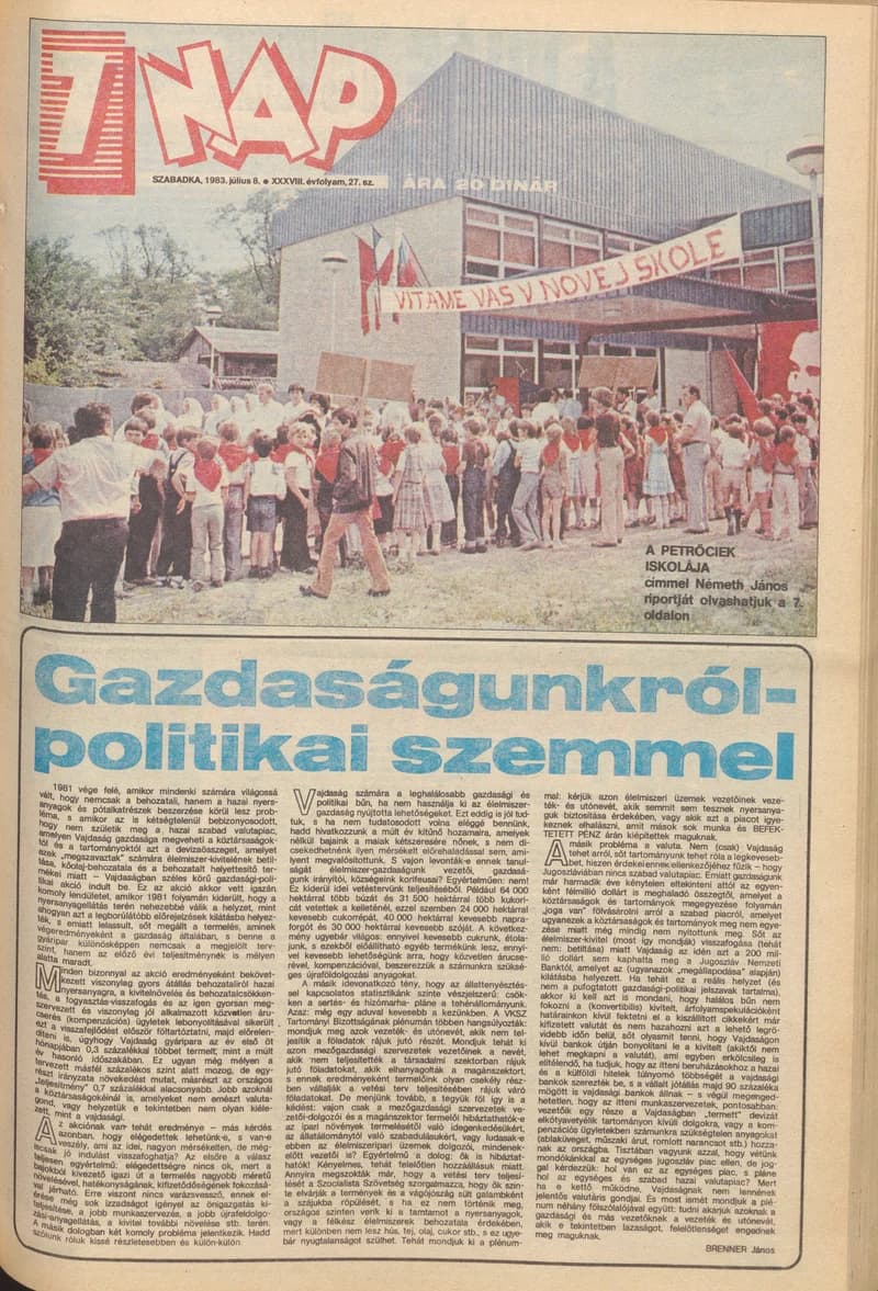 7 Nap, 38. évf. 1983. július 8. 27. sz. 1–12. oldal