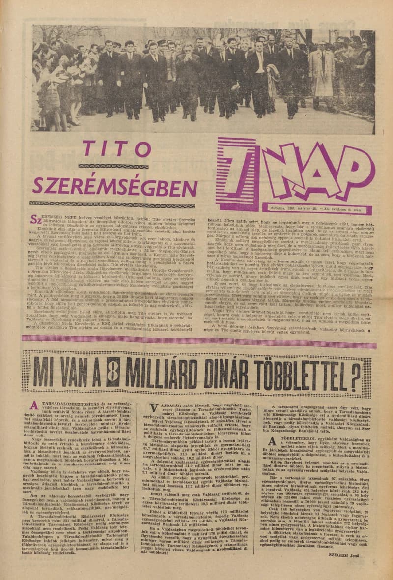 7 Nap, 20. évf. 1965. március 26. 12. sz. 1–24. oldal