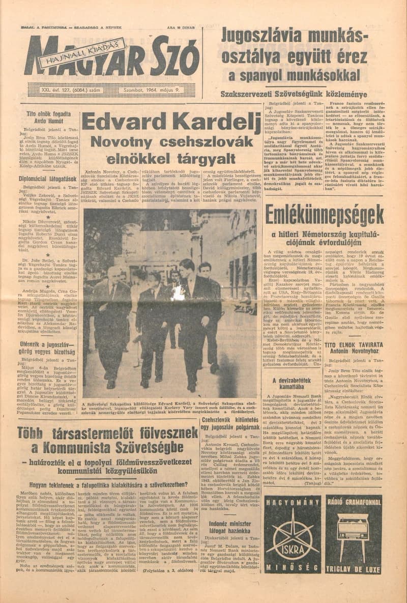 Magyar Szó, 21. évf. 1964. május 9. 127. sz.