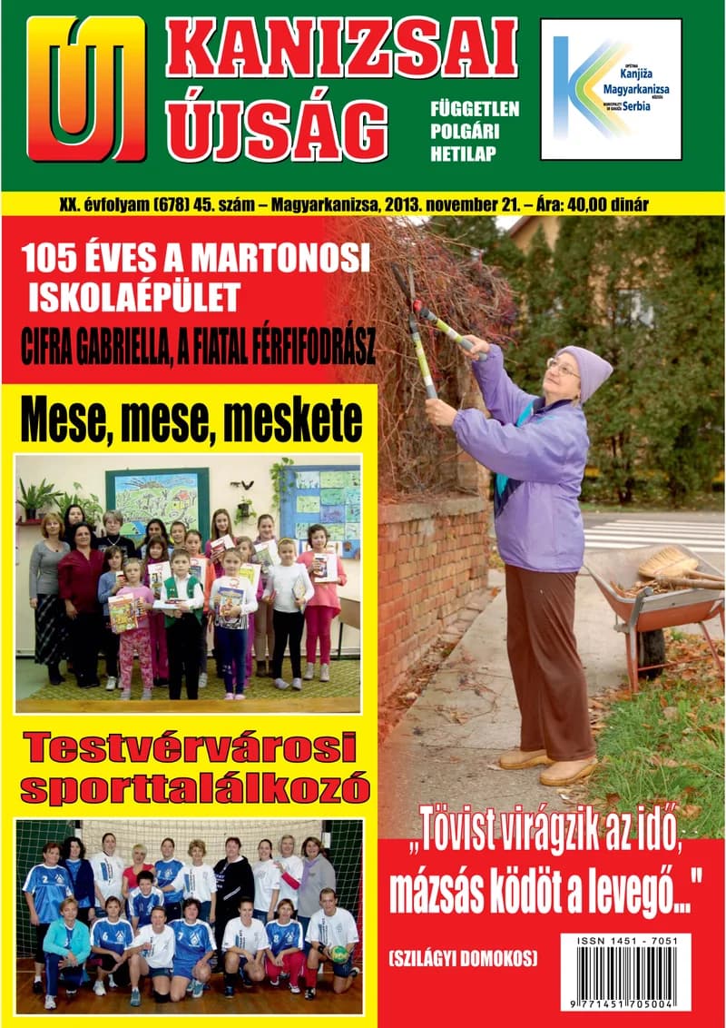 Új Kanizsai Újság, 20. évf. 2013. november 21. 45. sz.