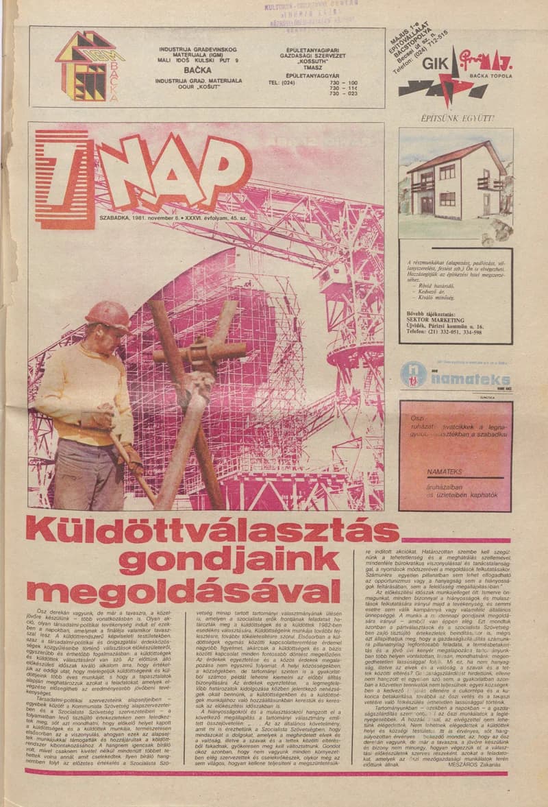 7 Nap, 36. évf. 1981. november 6. 45. sz. 1–16. oldal