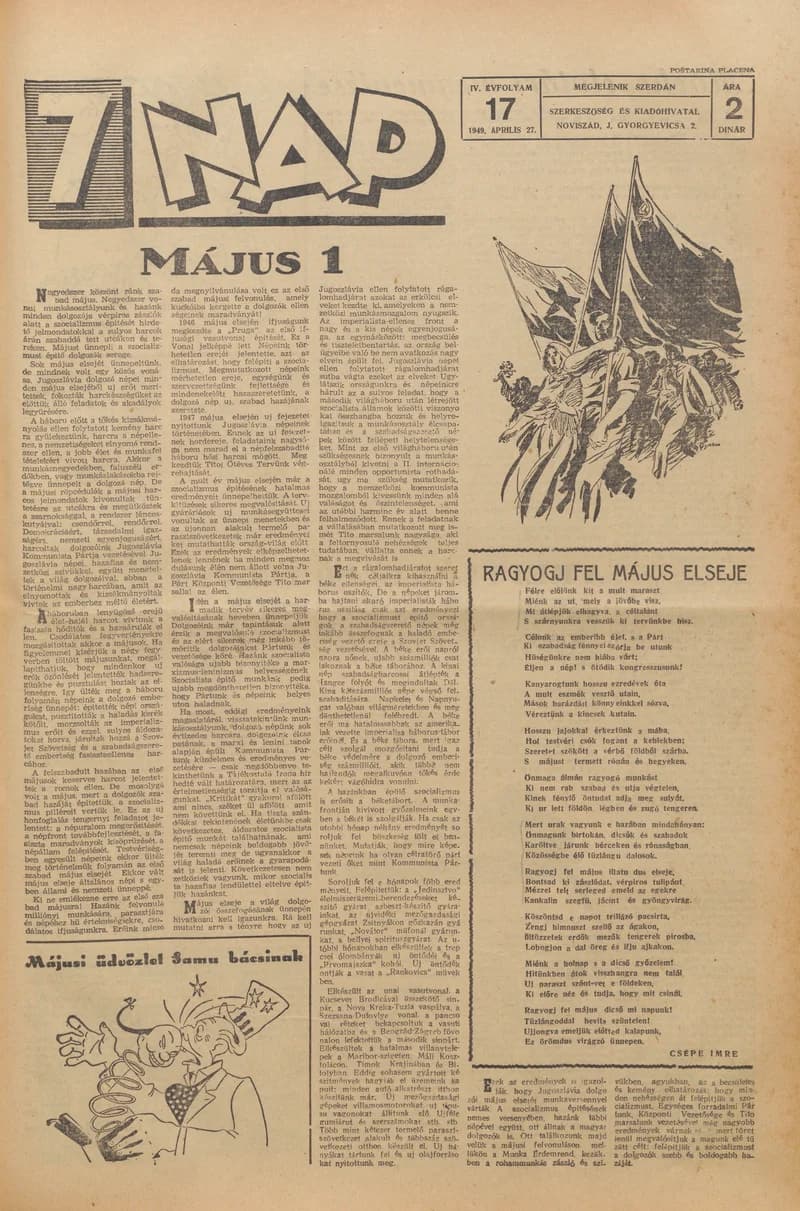7 Nap, 4. évf. 1949. április 27. 17. sz. 1–6. oldal