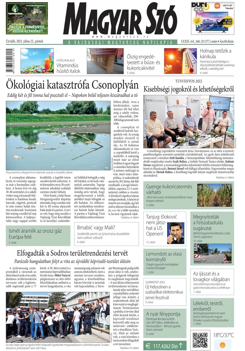 Magyar Szó, 79. évf. 2022. július 22. 168. sz. 1–16. oldal