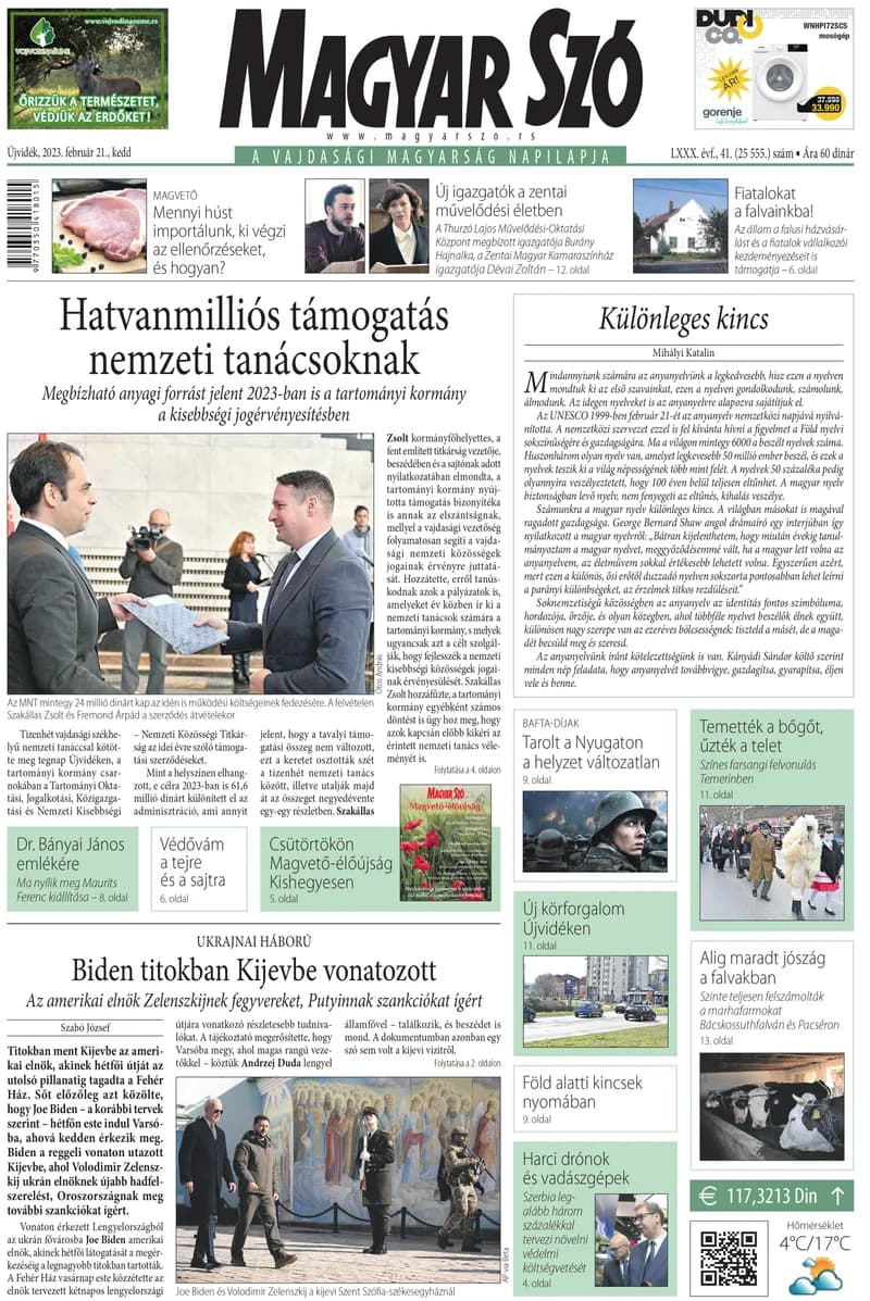 Magyar Szó, 80. évf. 2023. február 21. 41. sz. 1–20. oldal