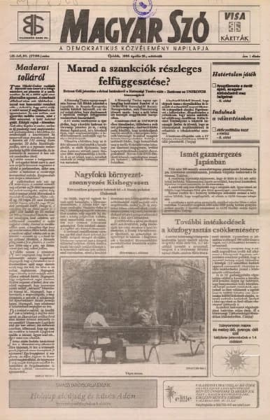 Magyar Szó, 52. évf. 1995. április 20. 91. sz. 1–16. oldal