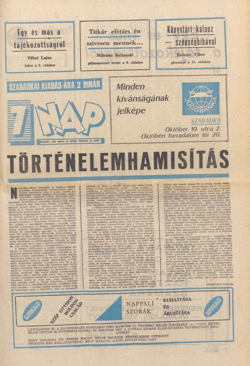 7 Nap, 30. évf. 1975. április 11. 14. sz. 1–28. oldal