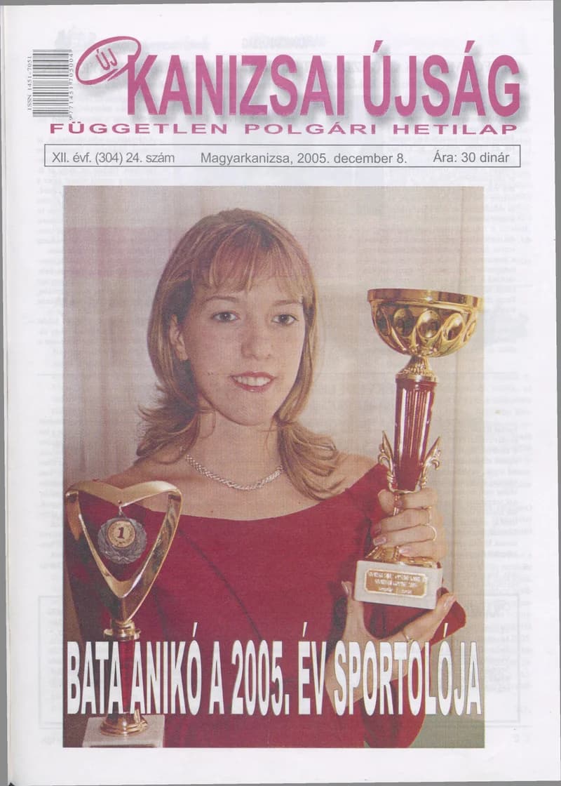 Új Kanizsai Újság, 12. évf. 2005. december 8. 24. sz.