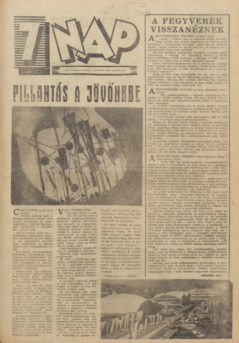 7 Nap, 15. évf. 1960. augusztus 28. 36. sz. 1–24. oldal