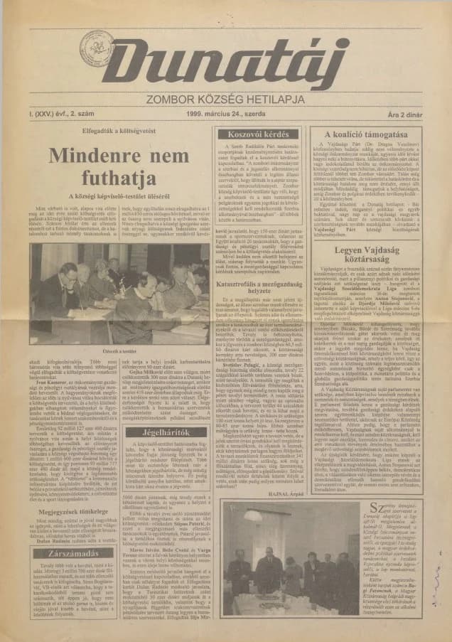 Dunatáj, 1. évf. 1999. március 24. 2. sz.