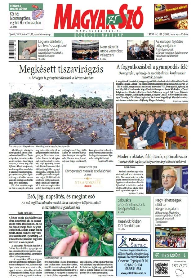 Magyar Szó, 76. évf. 2019. június 22. – 23. 142. sz. 1–44. oldal