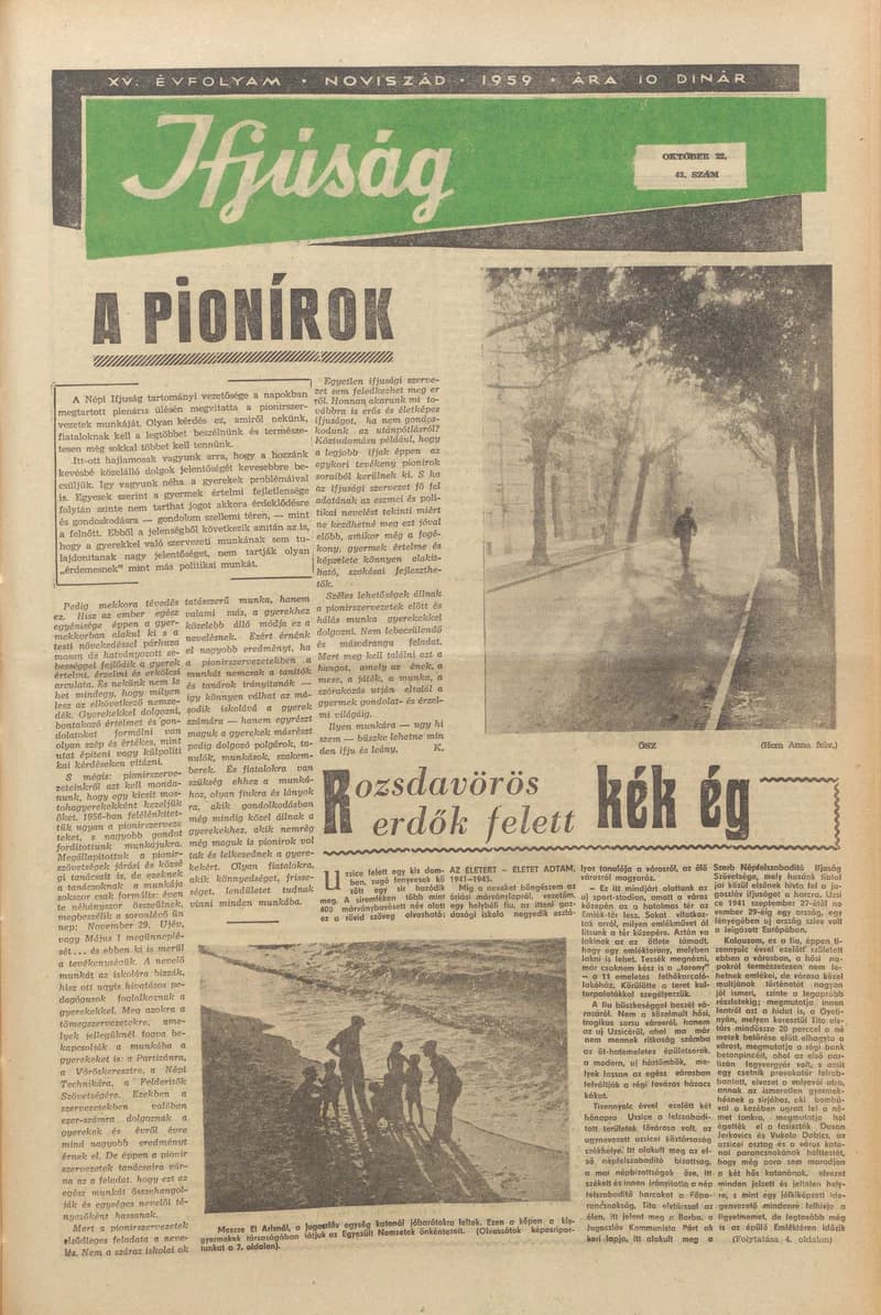 Ifjúság, 15. évf. 1959. október 22. 43. sz.