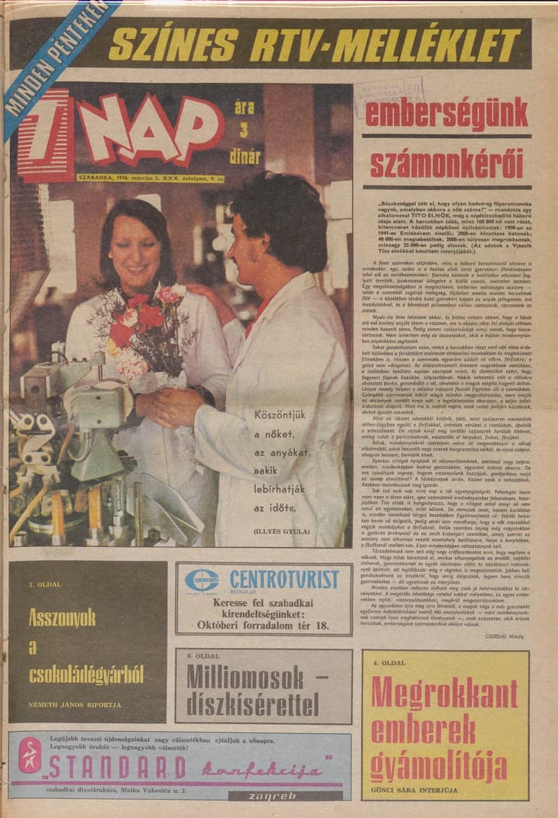 7 Nap, 31. évf. 1976. március 5. 9. sz. 1–24. oldal