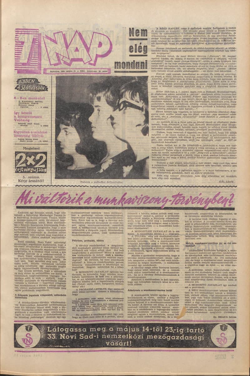 7 Nap, 21. évf. 1966. május 13. 20. sz. 1–20. oldal