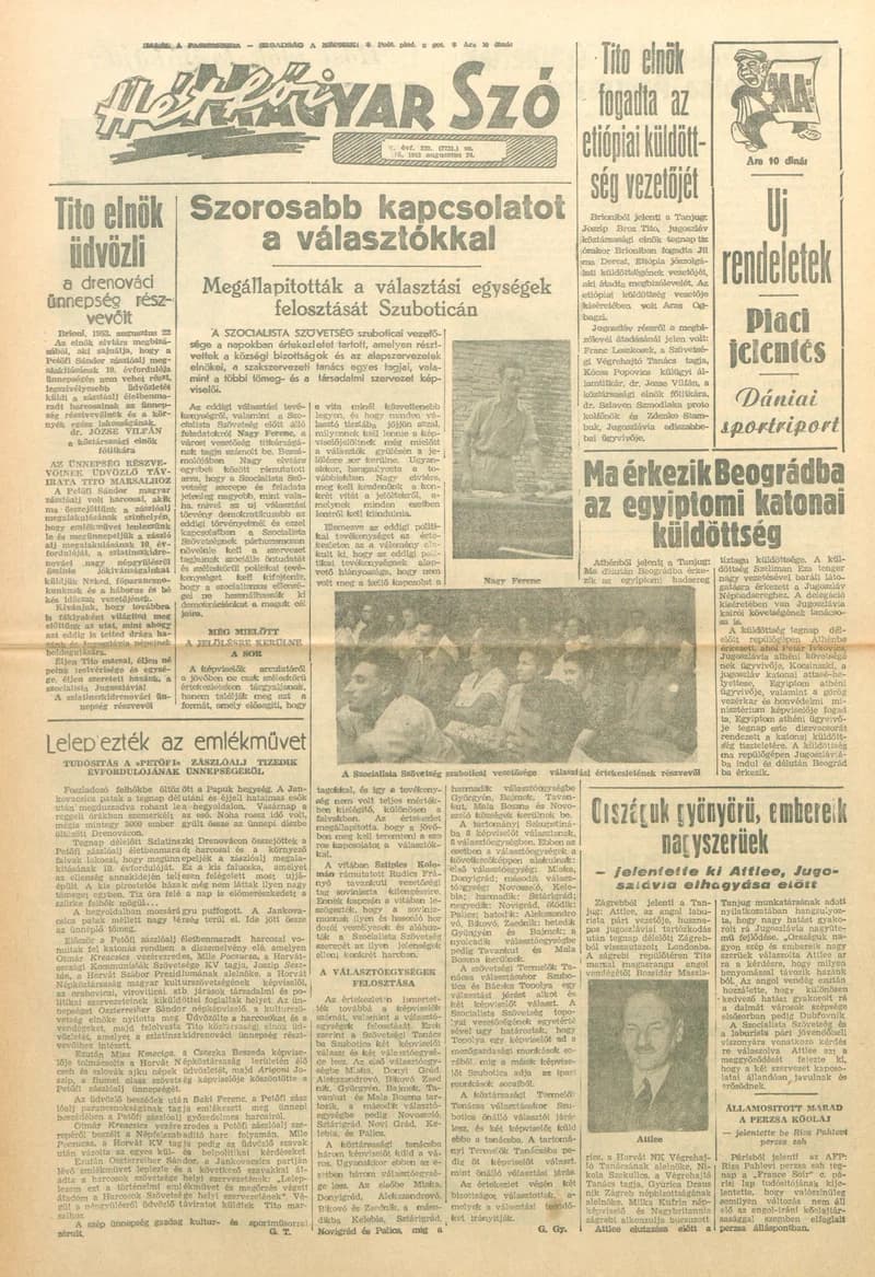 Magyar Szó, 10. évf. 1953. augusztus 24. 232. sz. 1–8. oldal