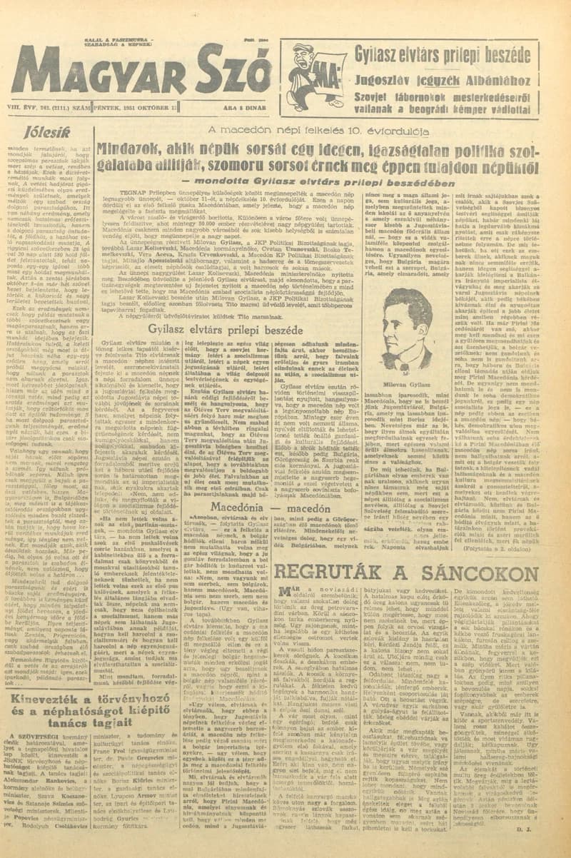 Magyar Szó, 8. évf. 1951. október 12. 242. sz. 1–4. oldal