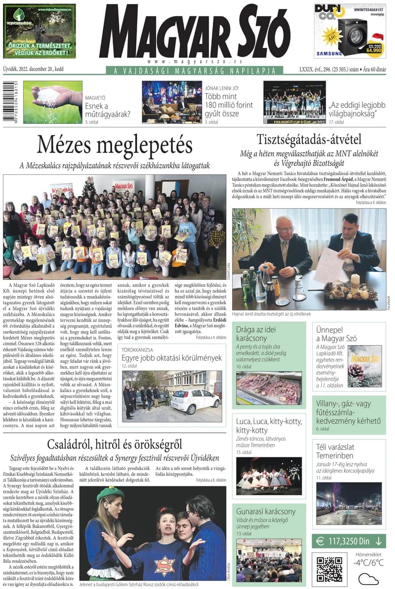 Magyar Szó, 79. évf. 2022. december 20. 296. sz. 1–20. oldal