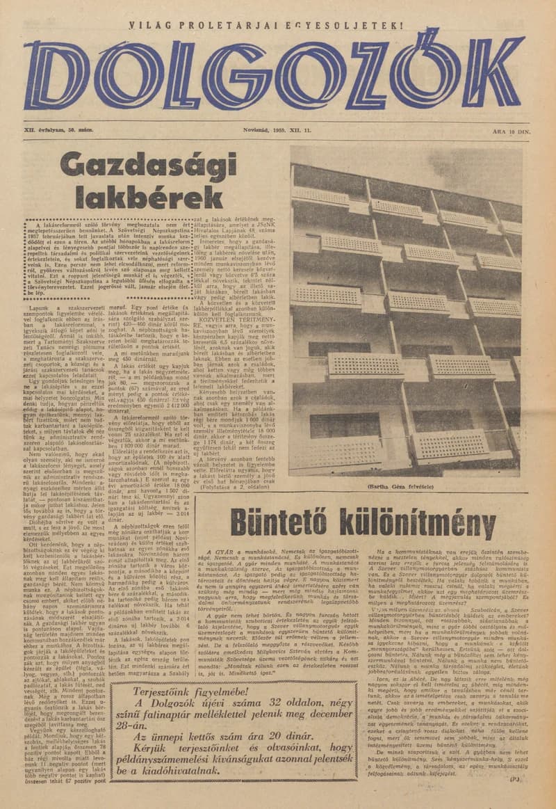 Dolgozók, 13. évf. 1959. december 11. 50. sz.