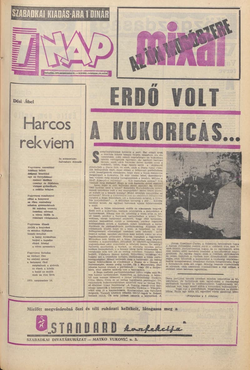 7 Nap, 28. évf. 1973. szeptember 21. 38. sz. 1–28. oldal