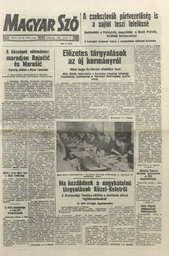 Magyar Szó, 26. évf. 1969. április 3. 91. sz. 1–24. oldal